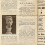 Articolo di giornale pubblicato sullo “LO SCULTORE E IL MARMO” del 22 agosto 1930, documento d’archivio - Fondazione Giuseppe Mozzanica.